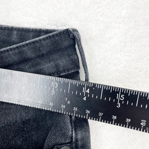 EVERLANE Jean Women Size 28 Skinny Mid Rise Ankle Cut Black Cotton Blended - Picture 4 of 6